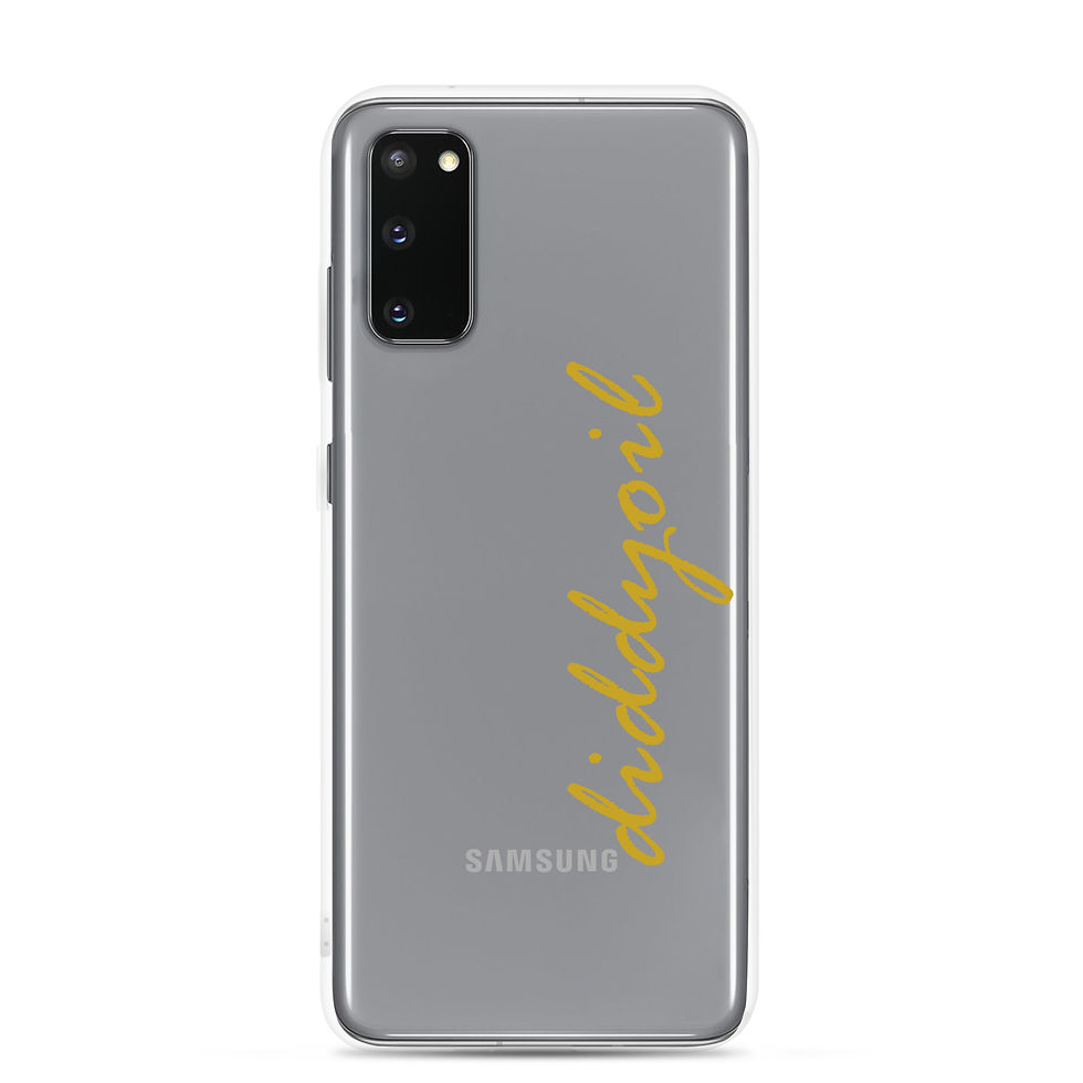 Thumbnail: Grey Samsung phone case with Diddyoil text