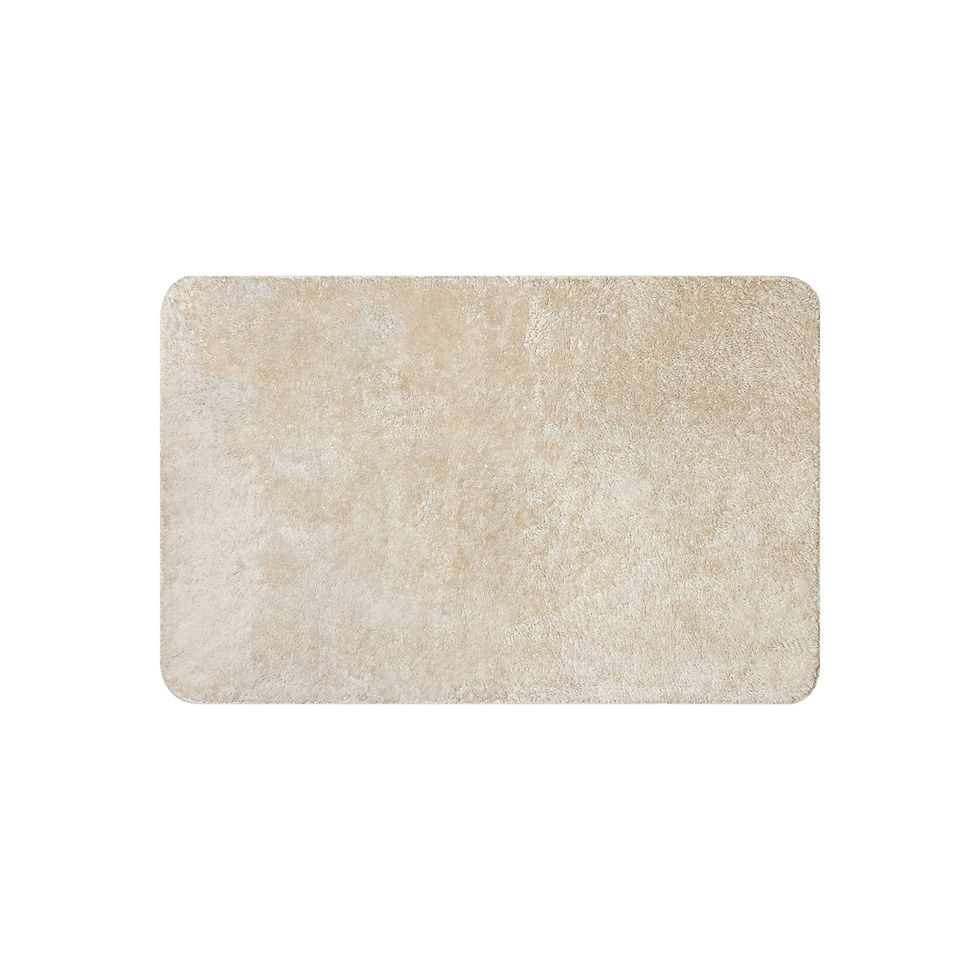 Thumbnail: Beige bath mat, soft texture diddyoil