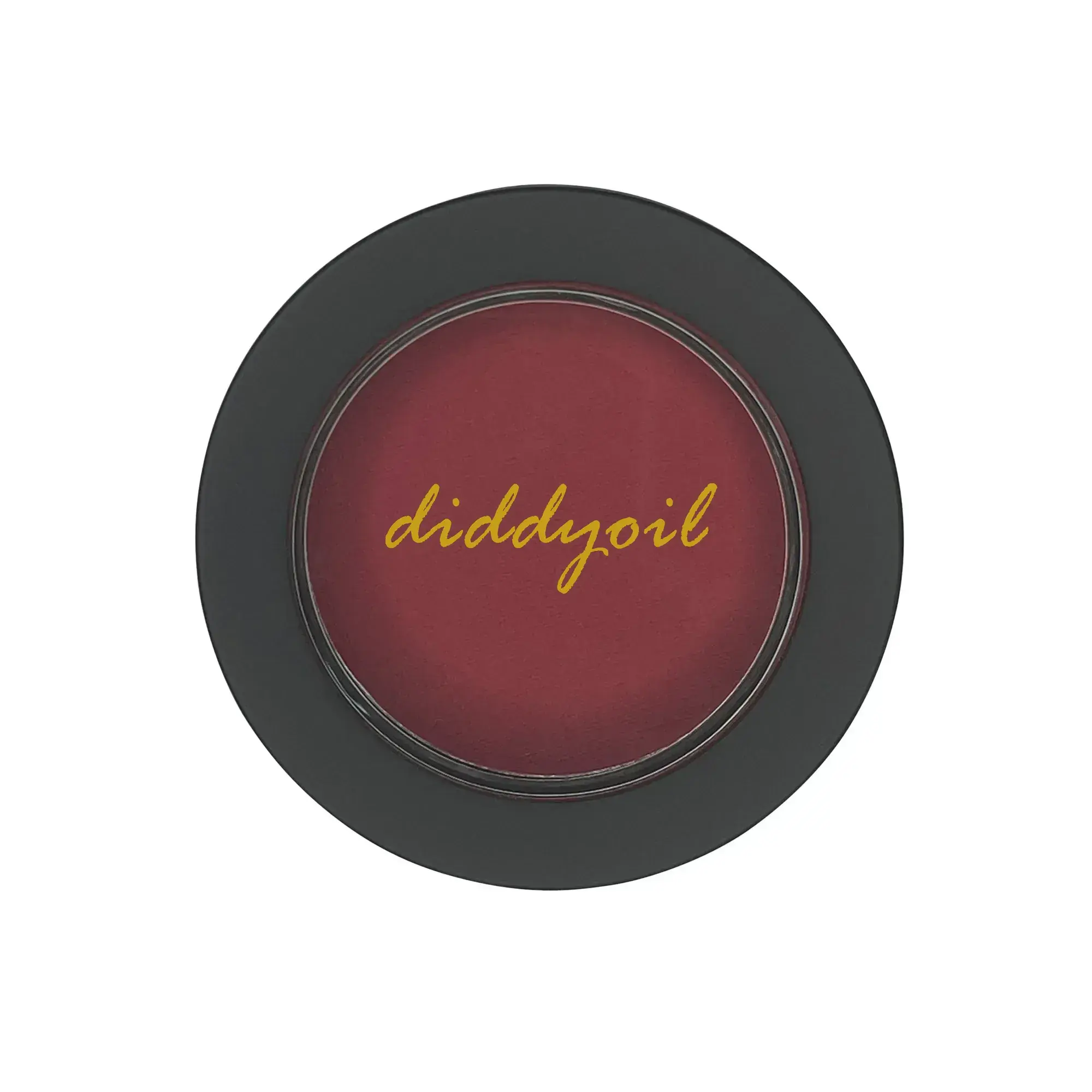 Deep red Diddyoil cream blush compact