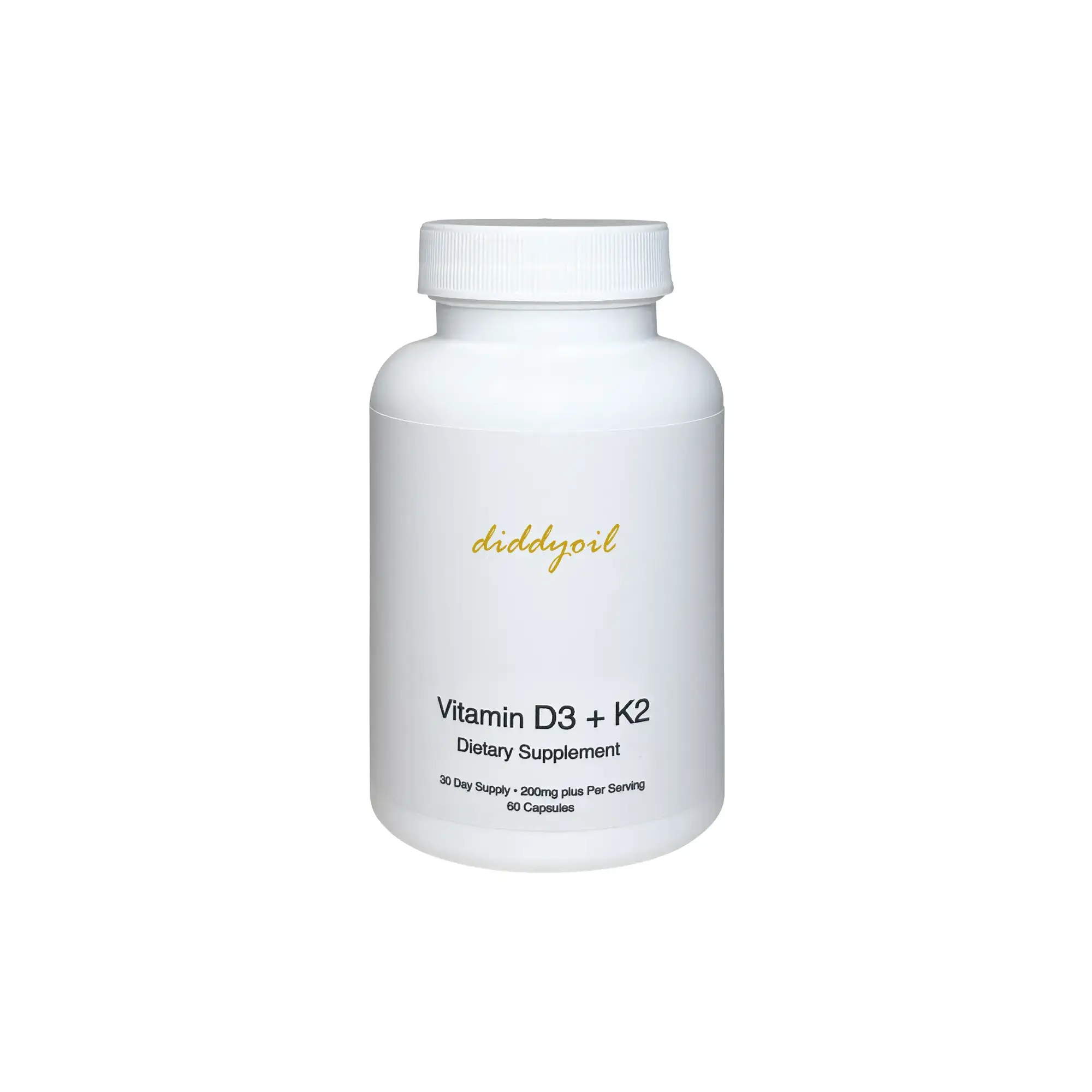 Diddyoil Vitamin D3 + K2 chewy supplement bottle