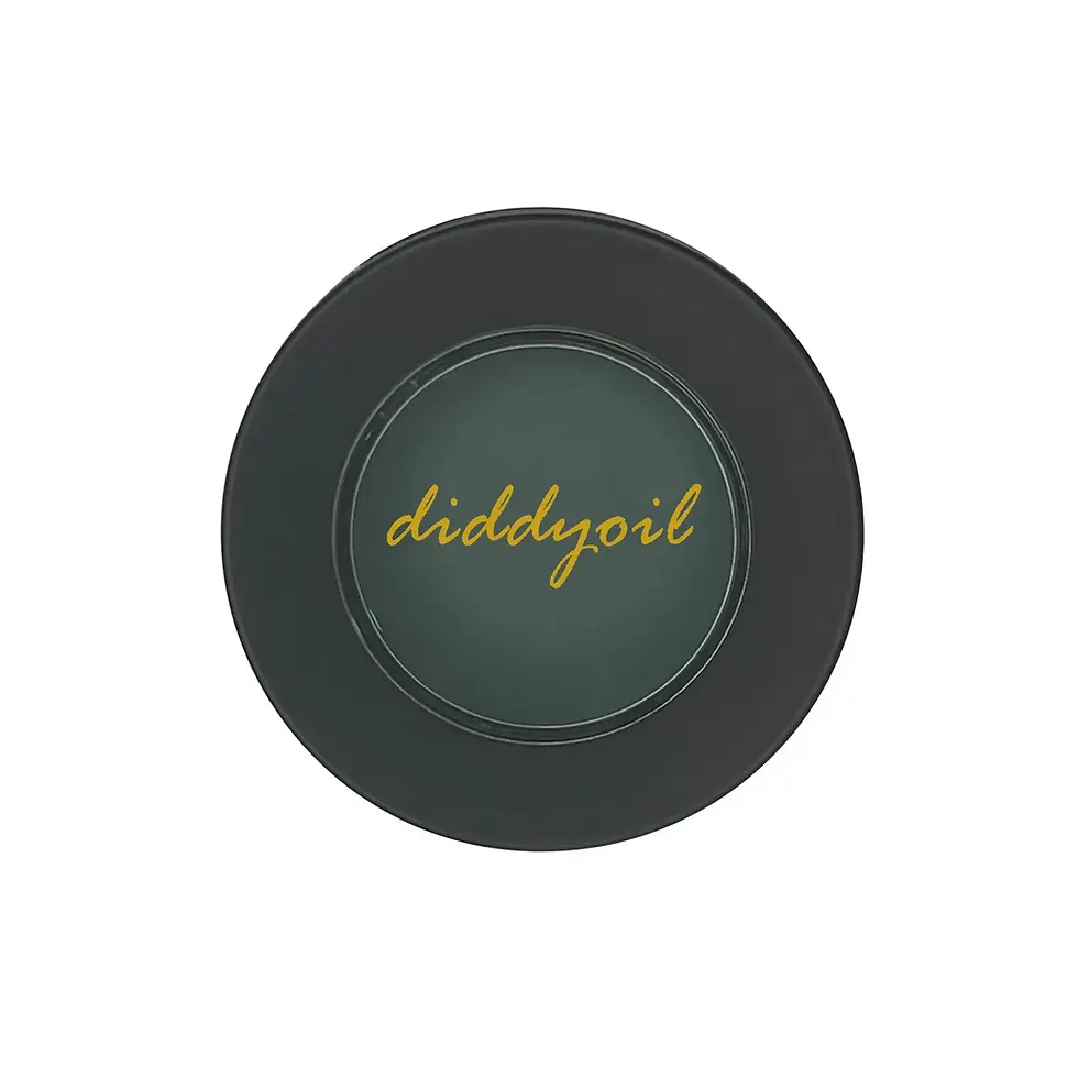 Diddyoil dark green jar label