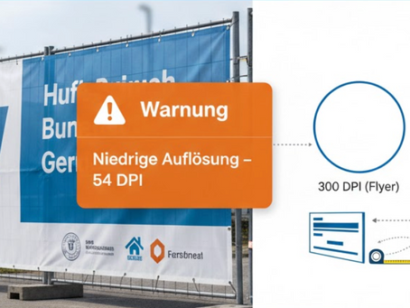 Welche DPI bei welcher Größe? – Der Ratgeber für Schilder, Banner, Fahnen & Co.