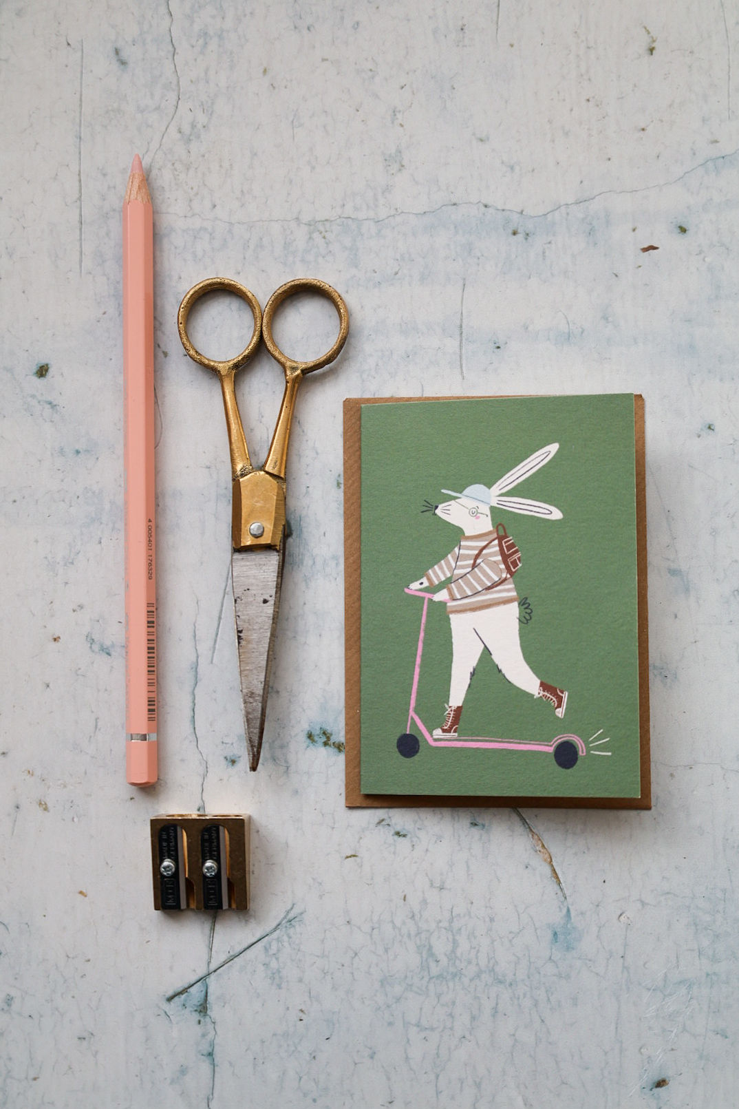 Scooter Rabbit Mini Card