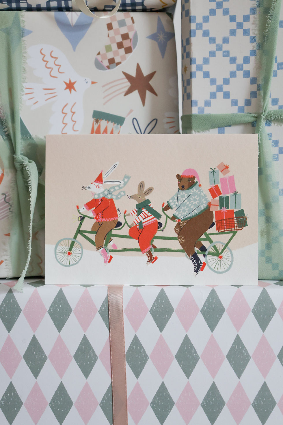 Thumbnail: Christmas Cyclists Card
