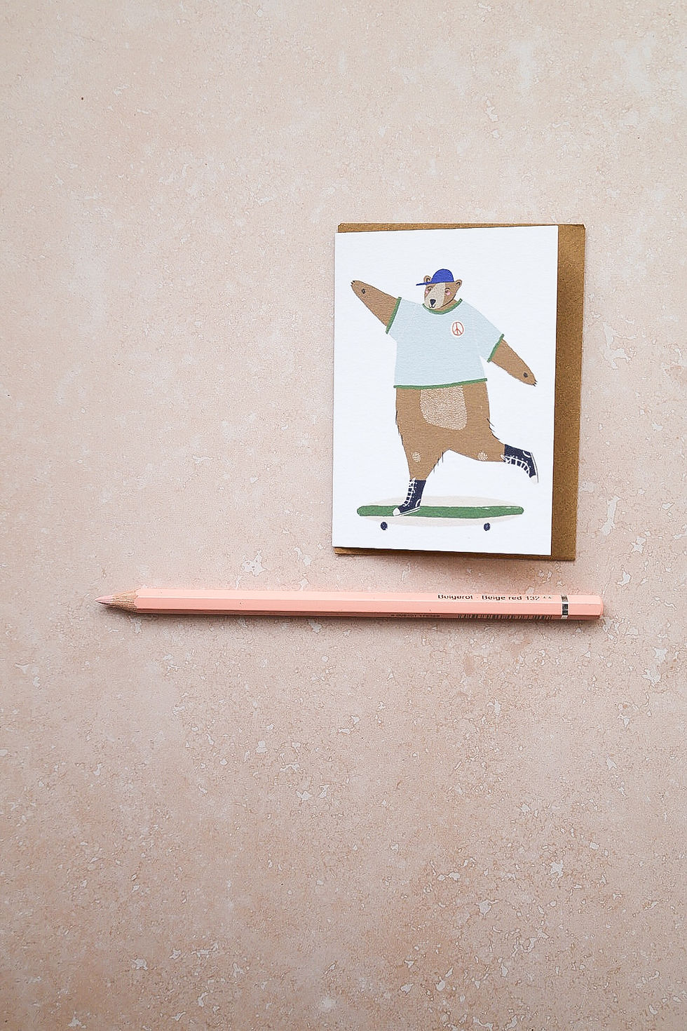 Thumbnail: Skating Bear Mini Card