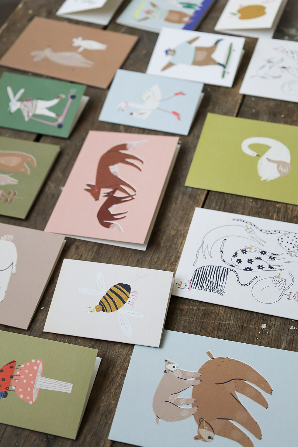 Thumbnail: Foxes A6 Card