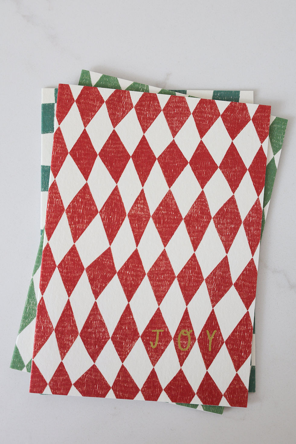 Thumbnail: Joy Harlequin Christmas Card