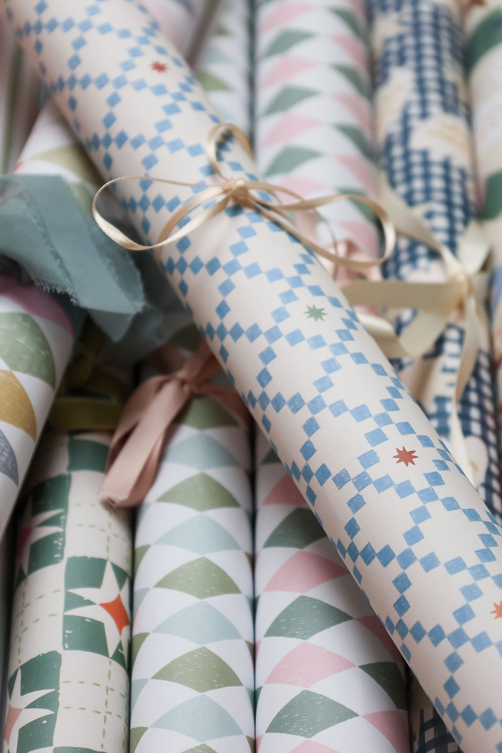 Thumbnail: Blue Tile Wrapping Paper