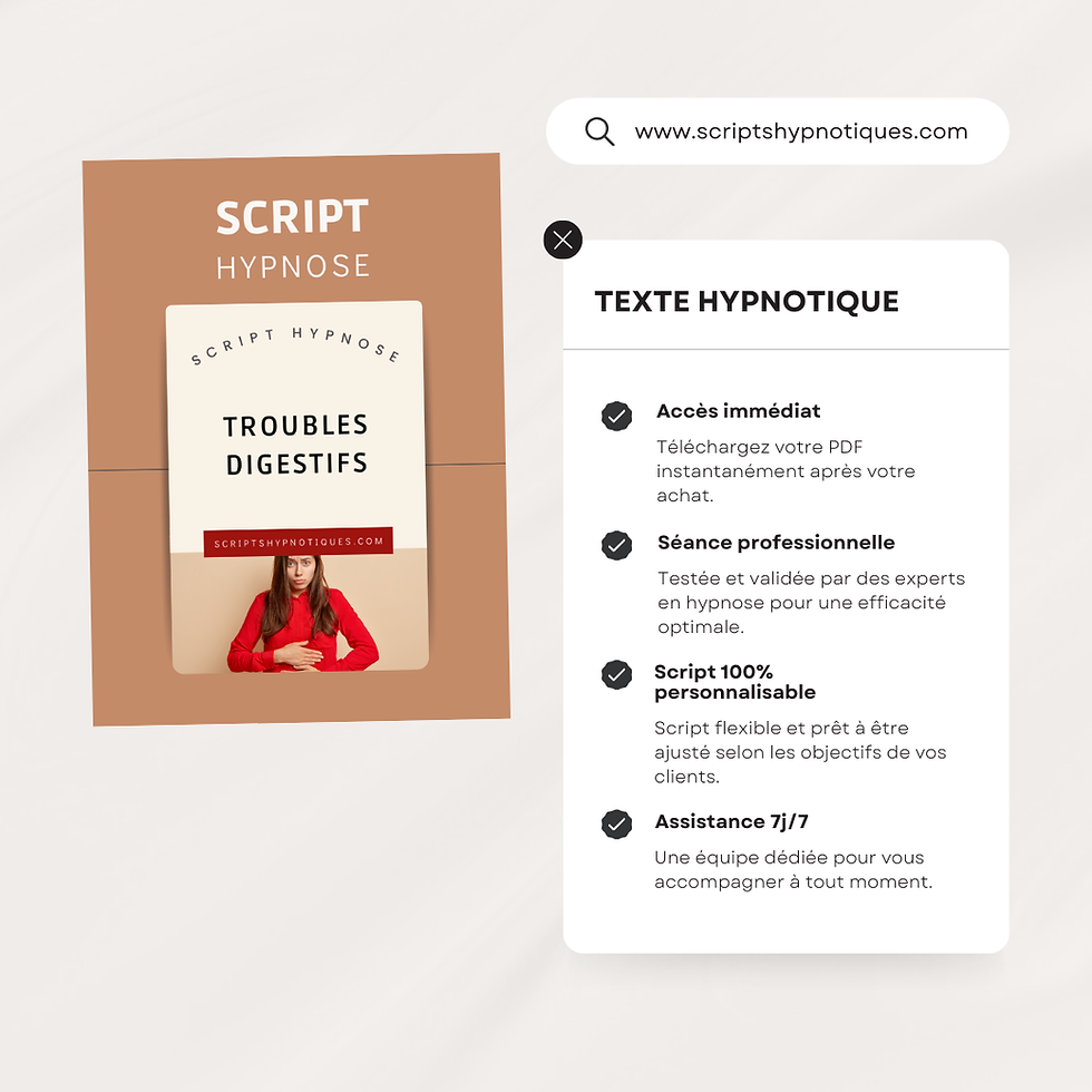 script d'hypnose pour les troubles digestifs