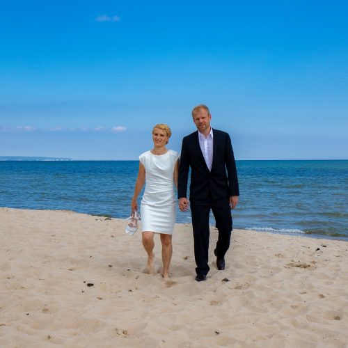 Brautpaar am strand