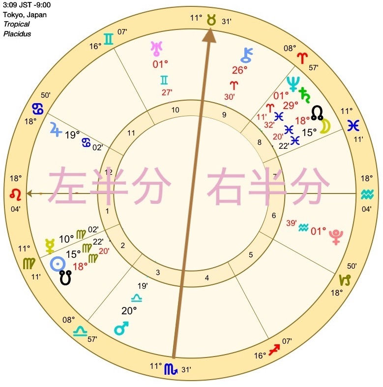 東京ホロスコープ鑑定&適職占星術Naviiro_占星術の知識_ホロスコープの偏り