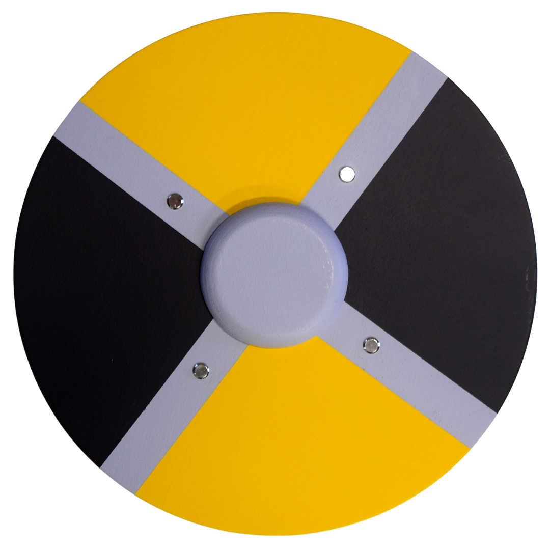 Le bouclier du Gaulois - 2 bandes grises