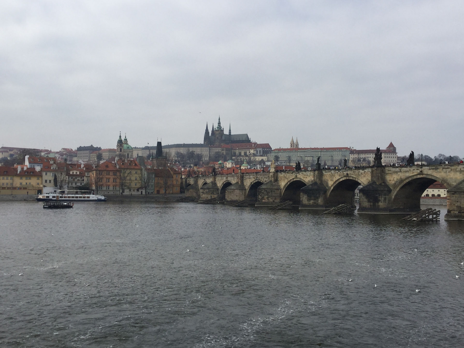 Pont Charles et Château de Prague