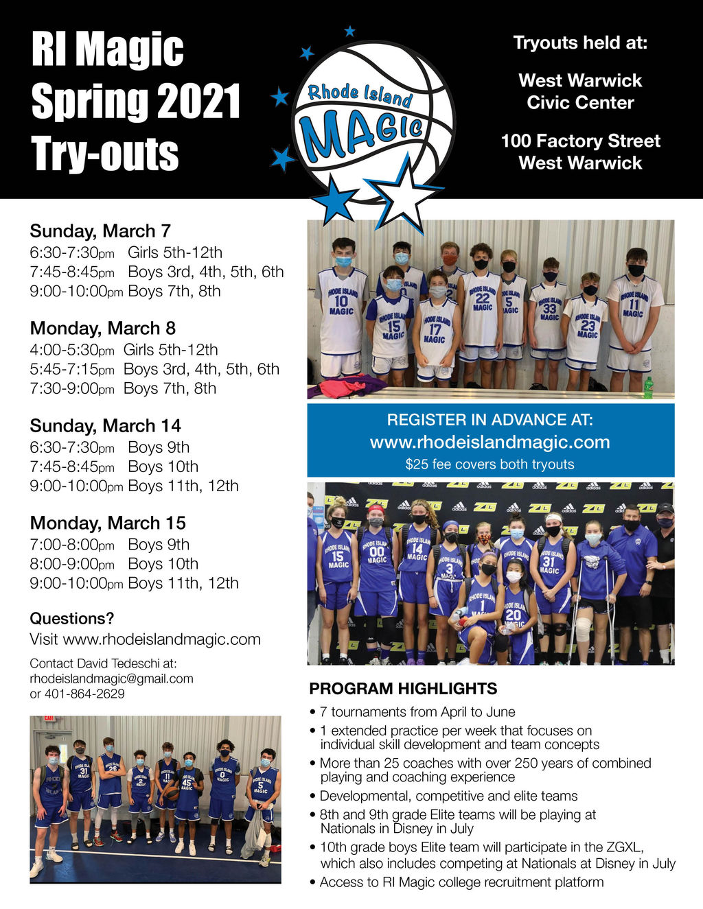 AAU Basketball Rhode Island Magic