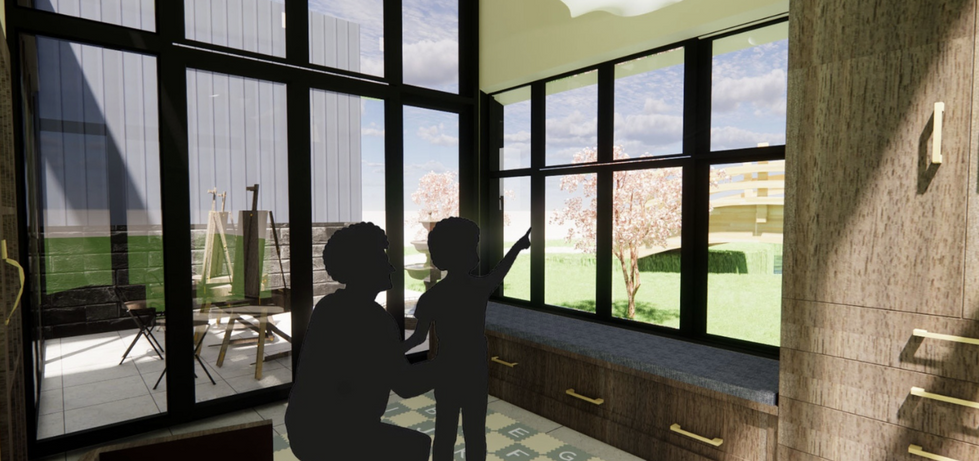 View of Library / Quite Space