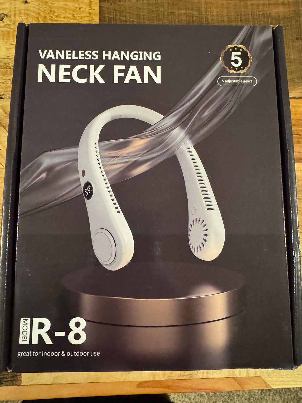 Rechargeable Neck Fan with 5 Settings
