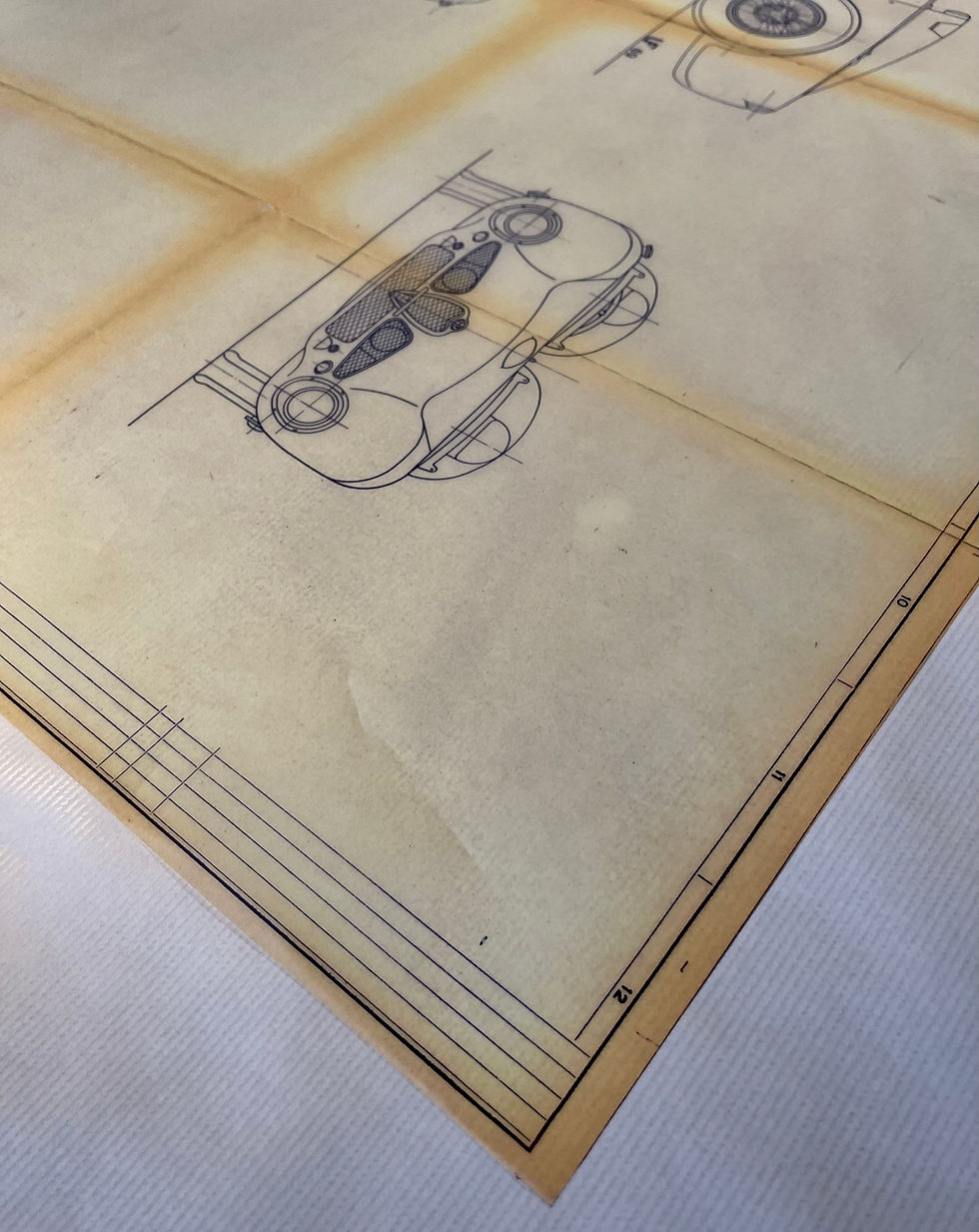 Thumbnail: Alfa Romeo Spider 6C 3000 CM 1953 Blueprint