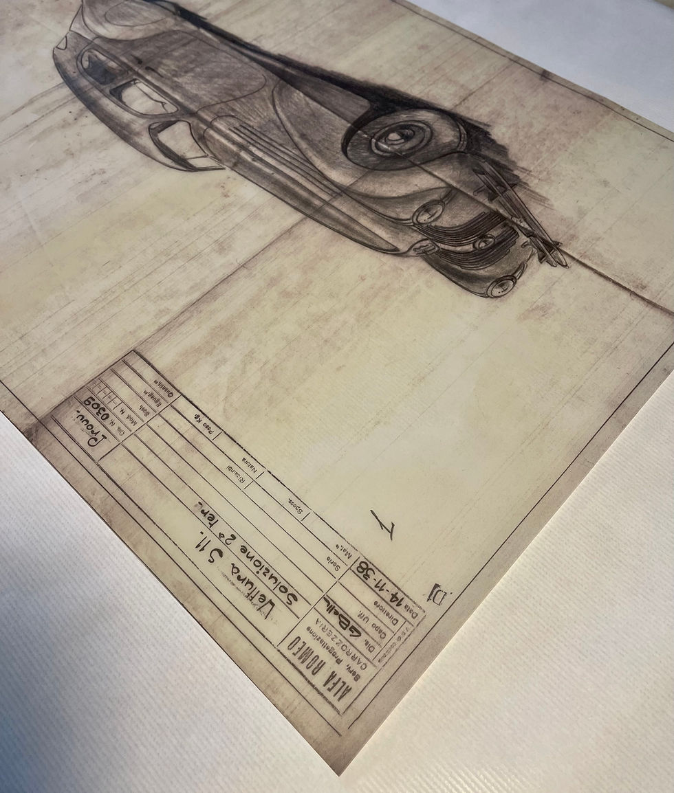Thumbnail: Alfa Romeo S 11 Berlina Prototype 1938 Blueprint