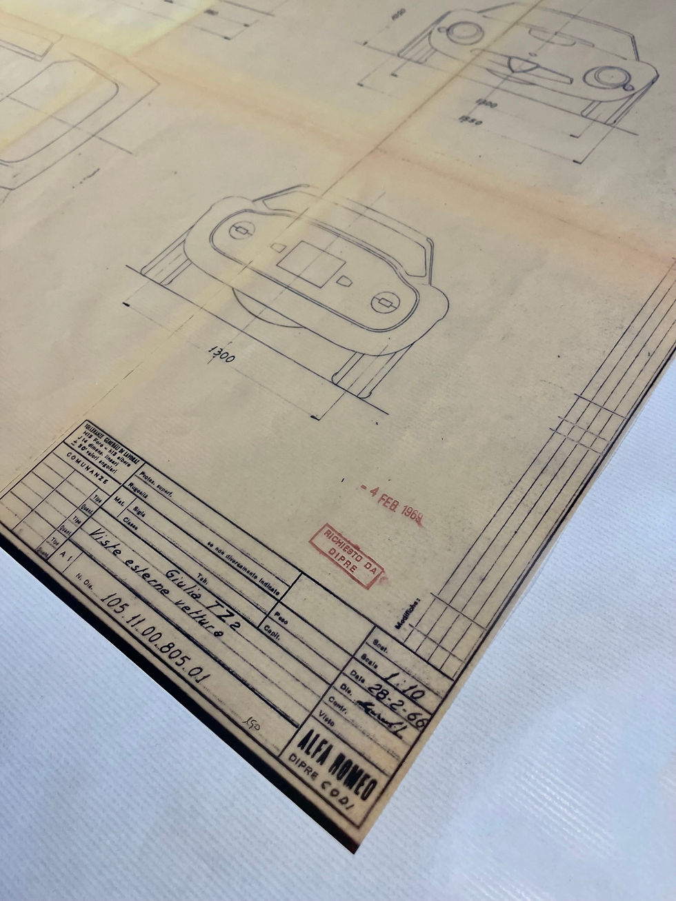 Thumbnail: Alfa Romeo Giulia TZ2 1964 Blueprint