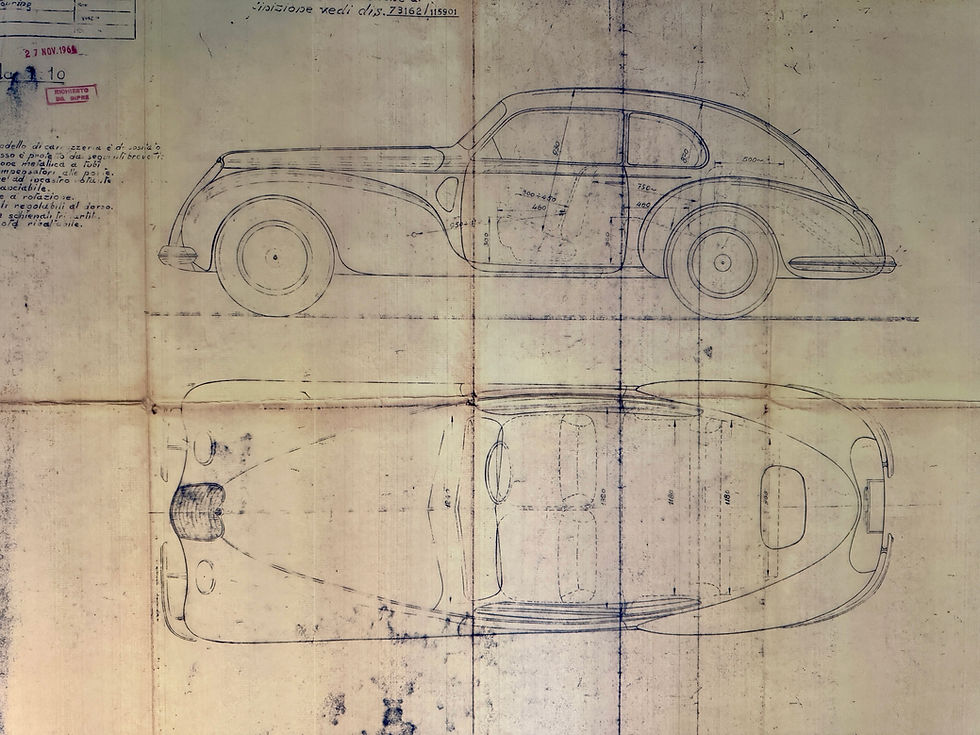 Thumbnail: Alfa Romeo 6C Berlinetta 2500 Superleggera 1941 Blueprint