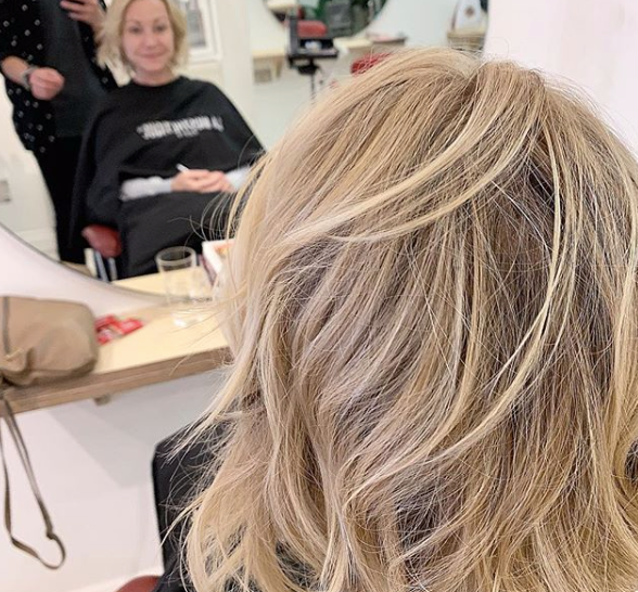 Salon hair treatment