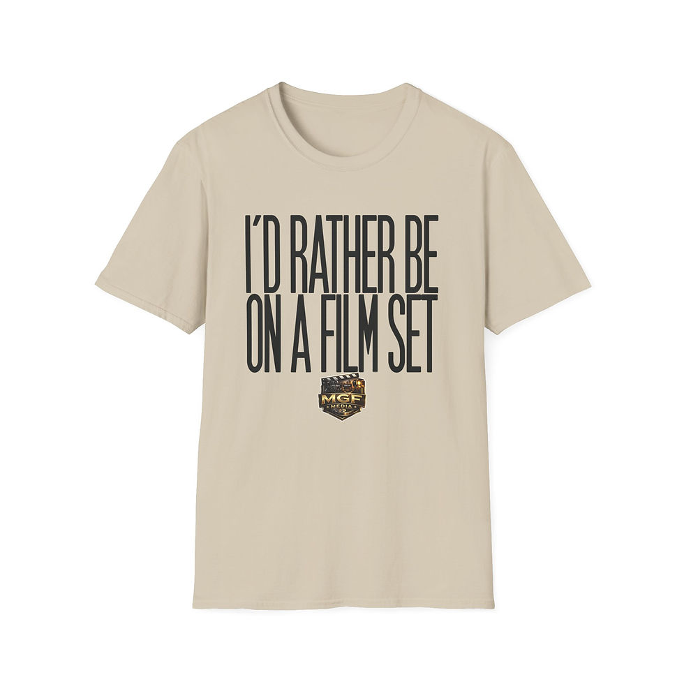 Thumbnail: Unisex Softstyle "I'd Rather Be On A Film Set" Light Colors T-Shirt