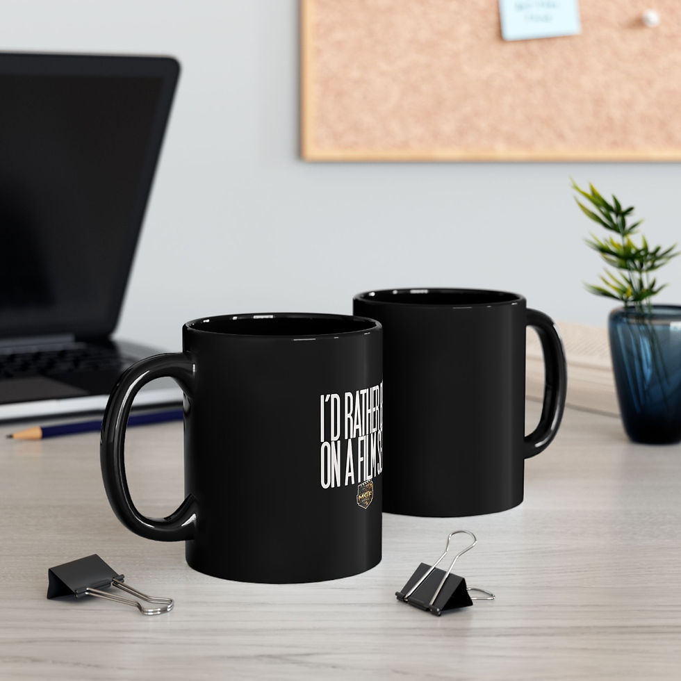 Thumbnail: Black Coffee Mug – “I’d Rather Be On A Film Set” Cinematic Gift (11oz)