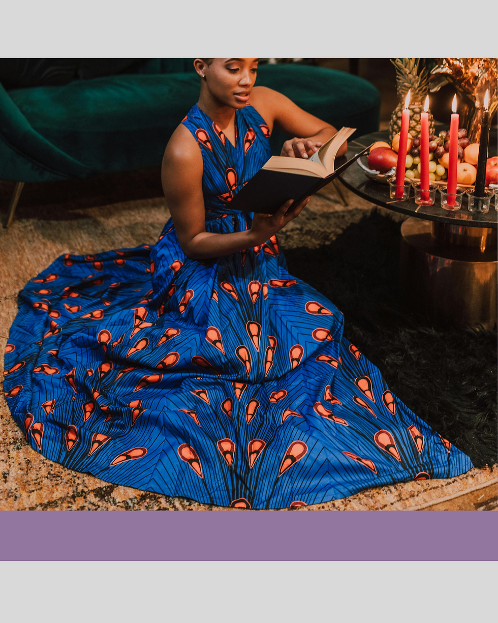 Festive ankara dress