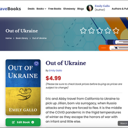 CraveBooks promotes Emily Gallo's, "Out of Ukraine" ebook deal."