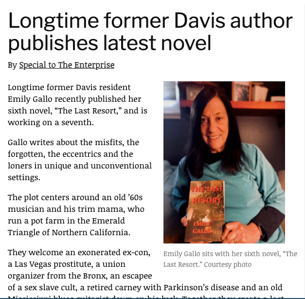 Longtime former Davis author publishes latest novel