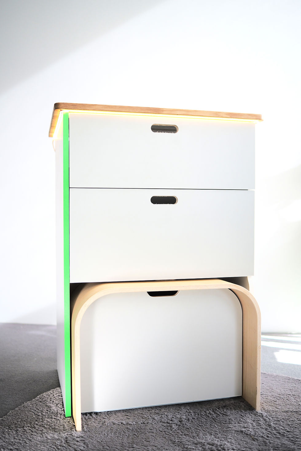 Diana Möbelmodul Schneckenhouse für Tinyhouse und Wohnmobil. platzsparend