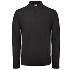 ID.001 LSL. Polo B&C ID.001 manga comprida 180g - 100% Algodão (investindo em Better Cotton)
