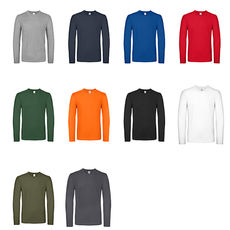 #E150 LSL. T-shirt B&C #E150 manga comprida - 100% Algodão (investindo em Better Cotton)