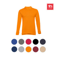 THC BERN. Polo de manga comprida para homem em algodão cardado Várias cores