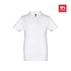 30172 - THC ADAM KIDS WH. Polo para criança (unissexo) de manga curta Cor branca