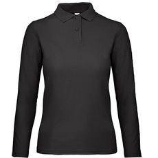 ID.001 LSL Women. Polo B&C ID.001 Women manga comprida 180g - 100% Algodão (investindo em Better Cotton)