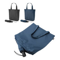 Guarda-Chuva 2 em 1 com saco de compras em poliéster reciclado incluído