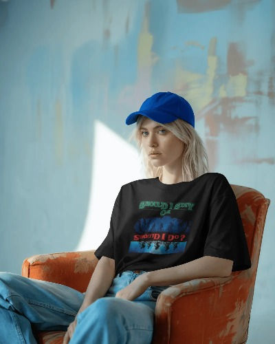 Thumbnail: Should I Stay or Should I Go Graphic Tee | Retro 80s Gift for Him or Her