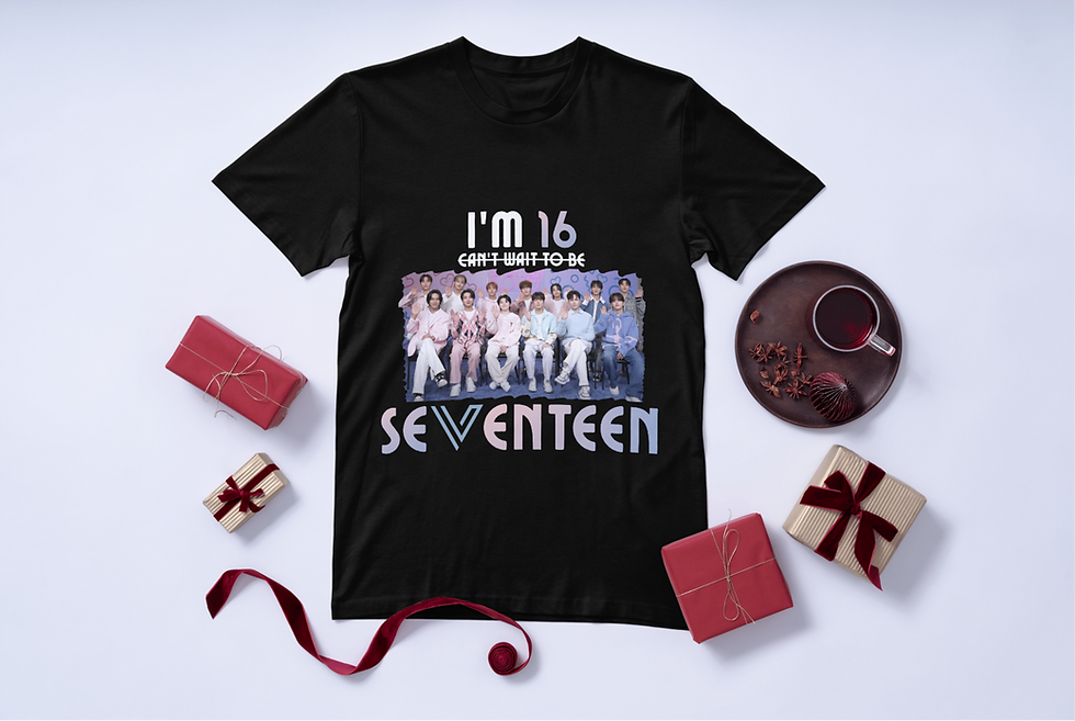 Thumbnail: SEVENTEEN Fan T-Shirt | K-Pop Graphic Tee |  | CARAT Gift