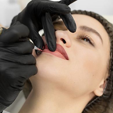 Permanent Lip Blush Application