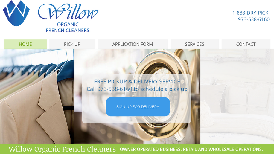 New website for Willow French Cleaners!