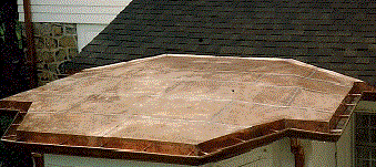 Interlocking Soldered Seam Copper Roof