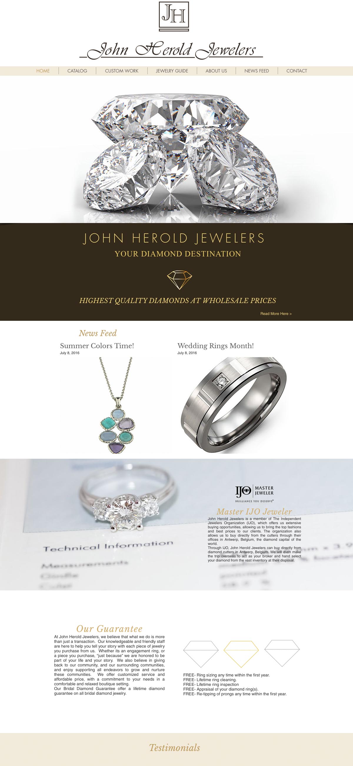 John Herold Jewelers Website