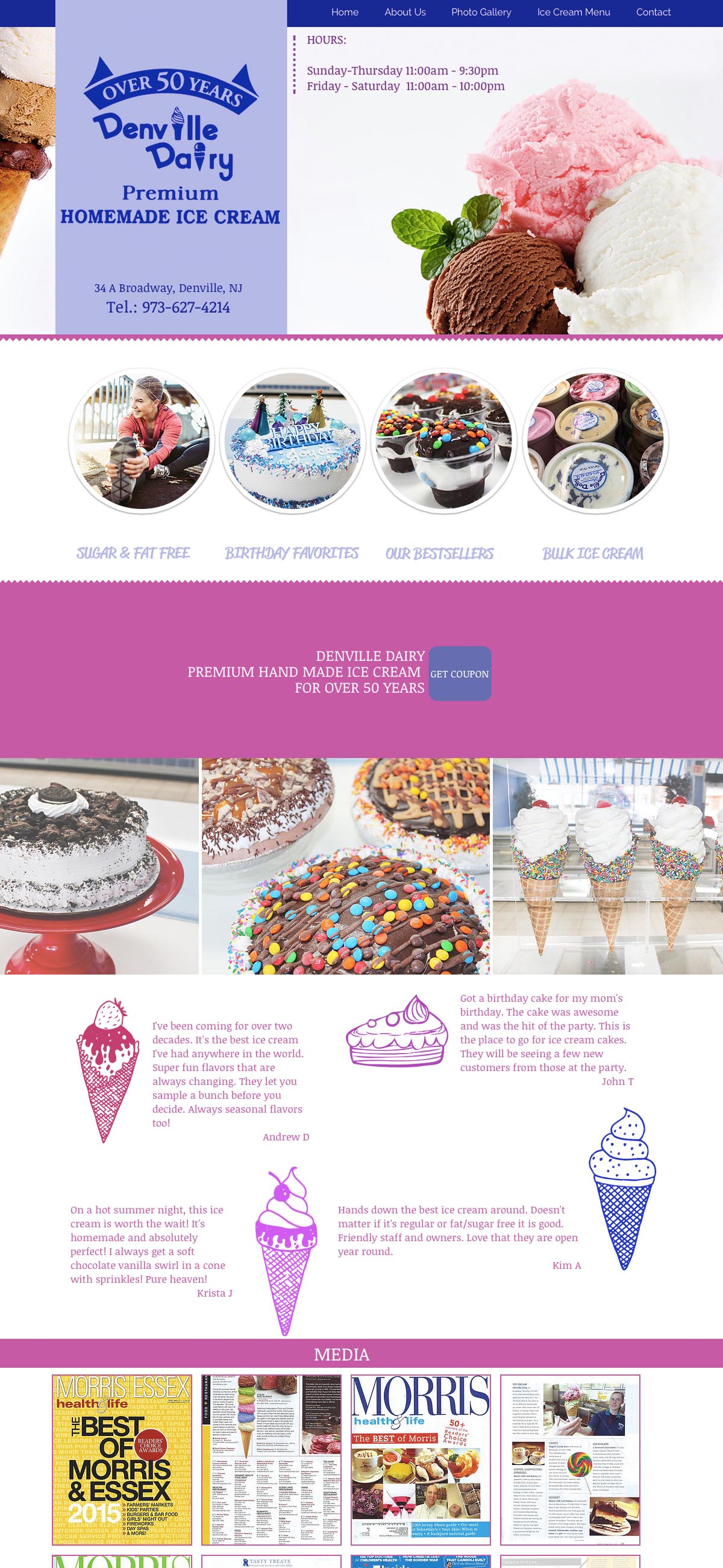 Website Design Denville Dairy