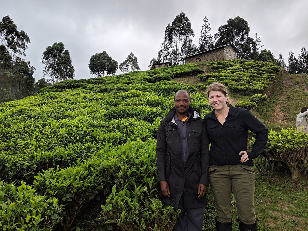 My Porter and I at the End of the Hike, Uganda Gorilla Trekking