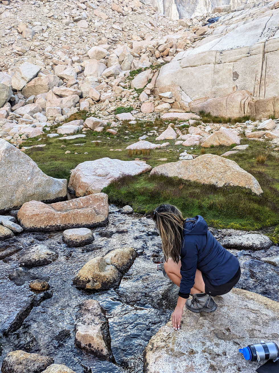 Flowing Water by the Pond at Trail Camp Mt. Whitney