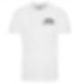White tee text