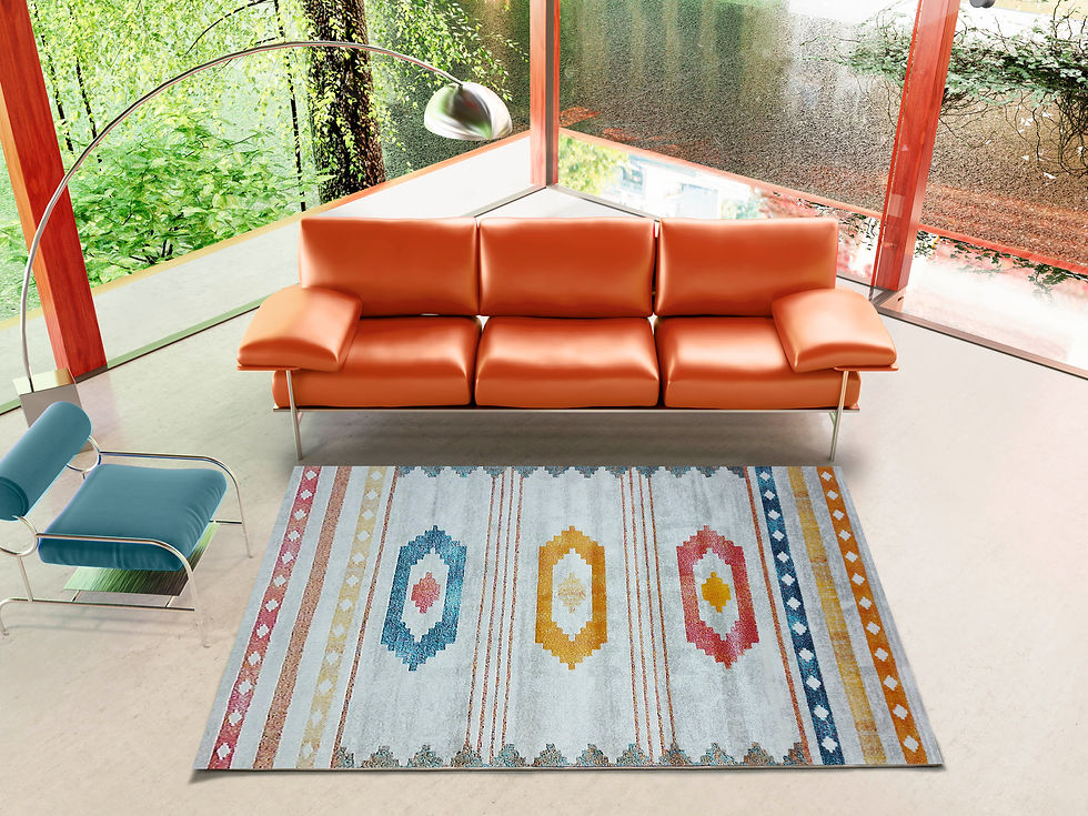 ALFOMBRA MODERNA GUARDAPAMPA COLORIDA 5340