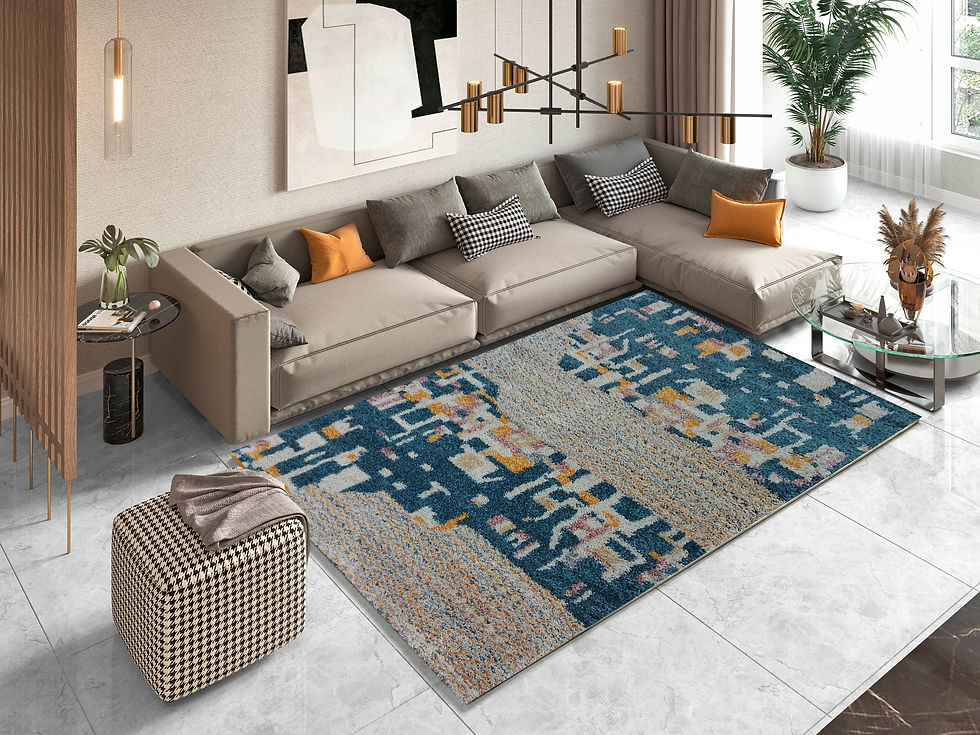 ALFOMBRA MODERNA CUADROS SUAVE 5728