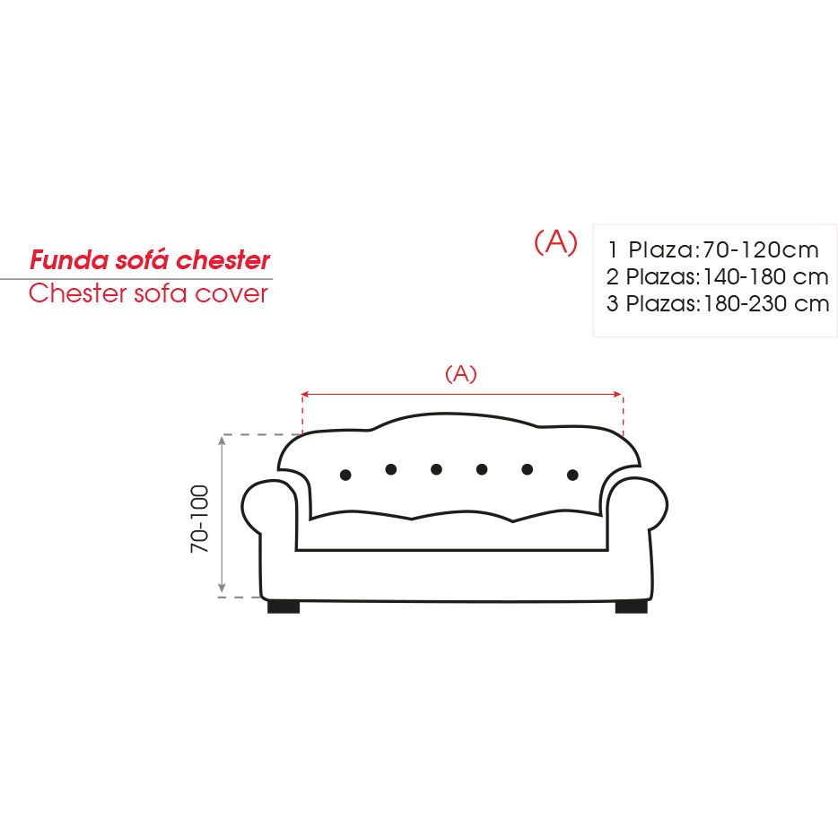 Miniatura: FUNDA ELASTIZADA BALI PARA SILLON CHESTER